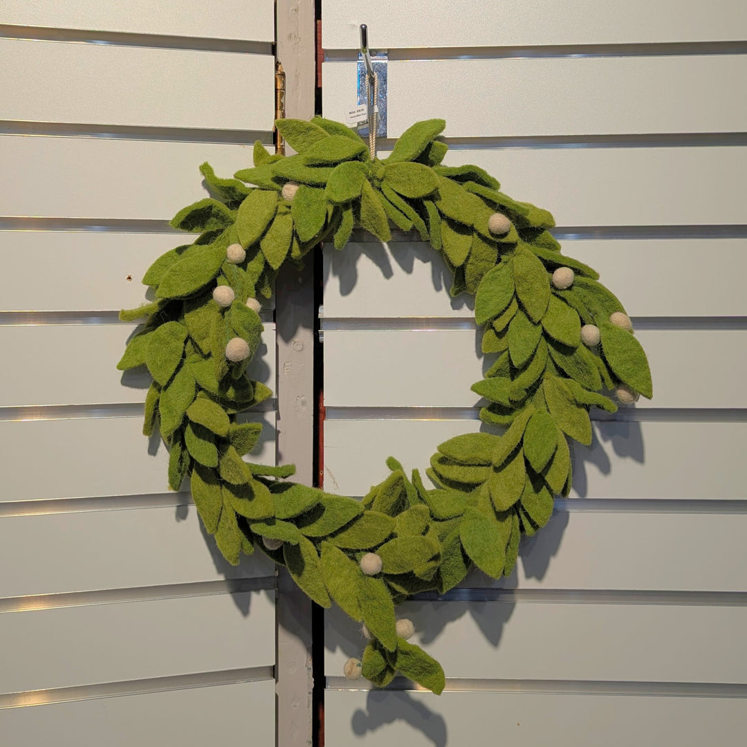 Wool Wreath with Berries