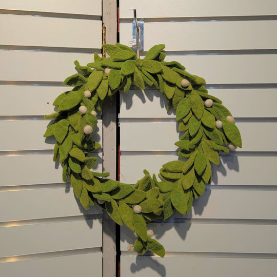 Wool Wreath with Berries