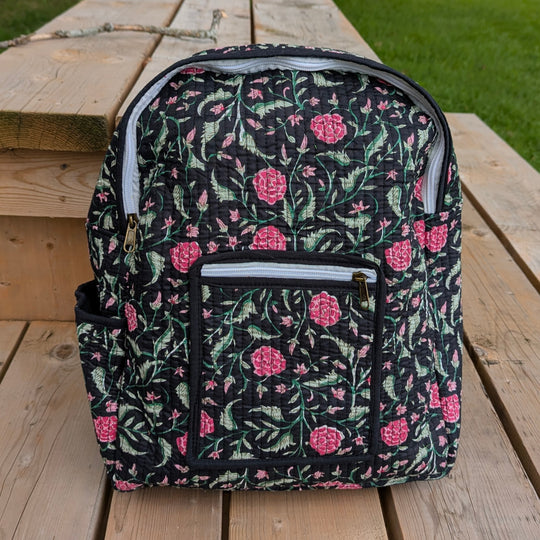 Quilted Cotton Backpack
