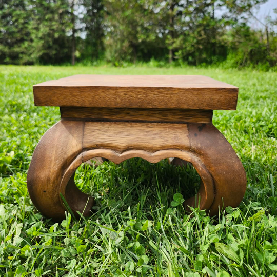 Square Opium Table with Curved Legs