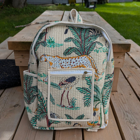 Quilted Cotton Backpack