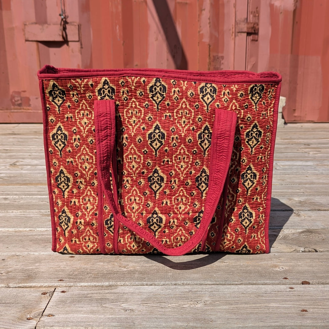 XL Quilted Cotton Tote Bag