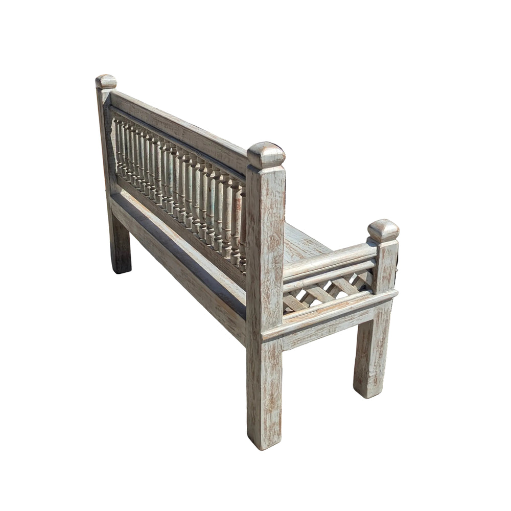 Spindle Back Mango Wood Bench