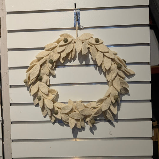 Wool Wreath with Berries