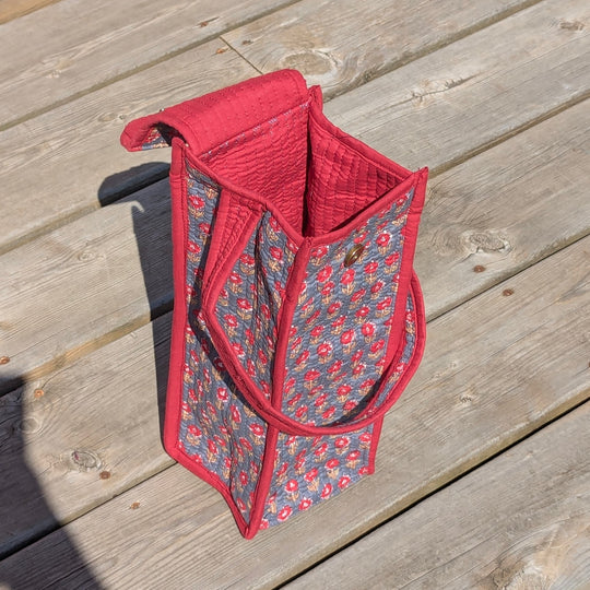 Quilted Cotton Bottle Bag