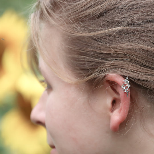 Silver Vine Cuff Earring