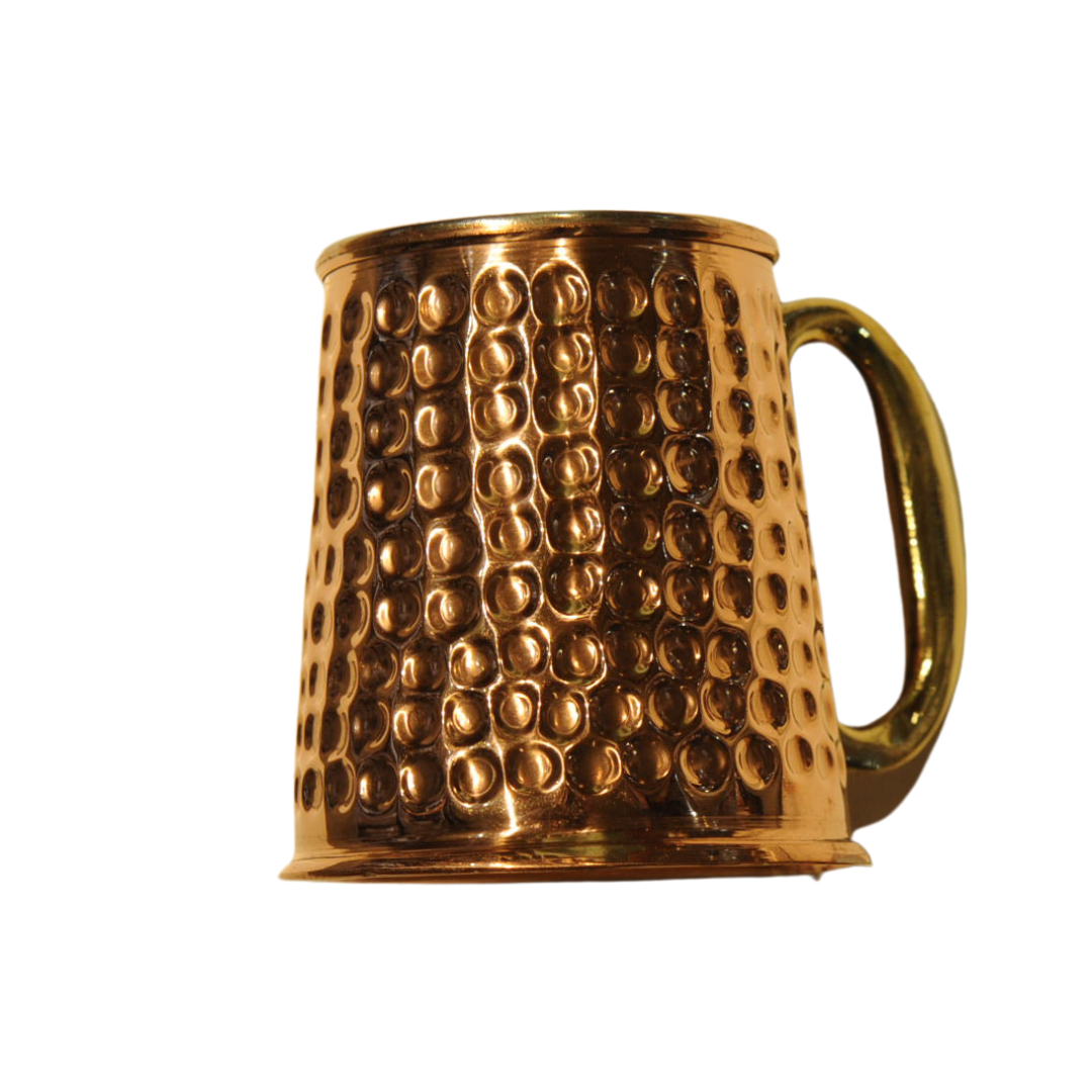 Egyptian Ornate Copper Mug - Dots