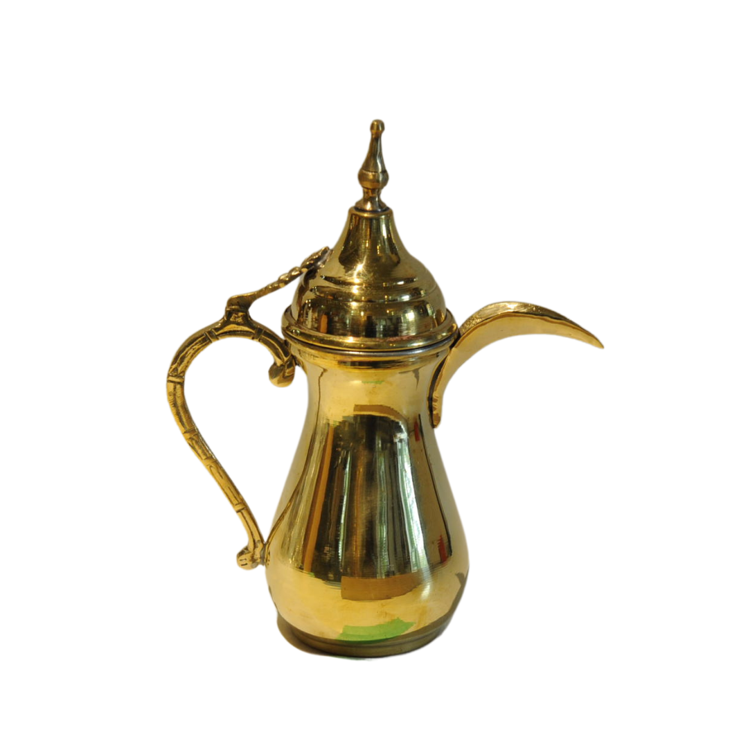 Egyptian Ornate Brass Teapot- Tall - One World Bazaar
