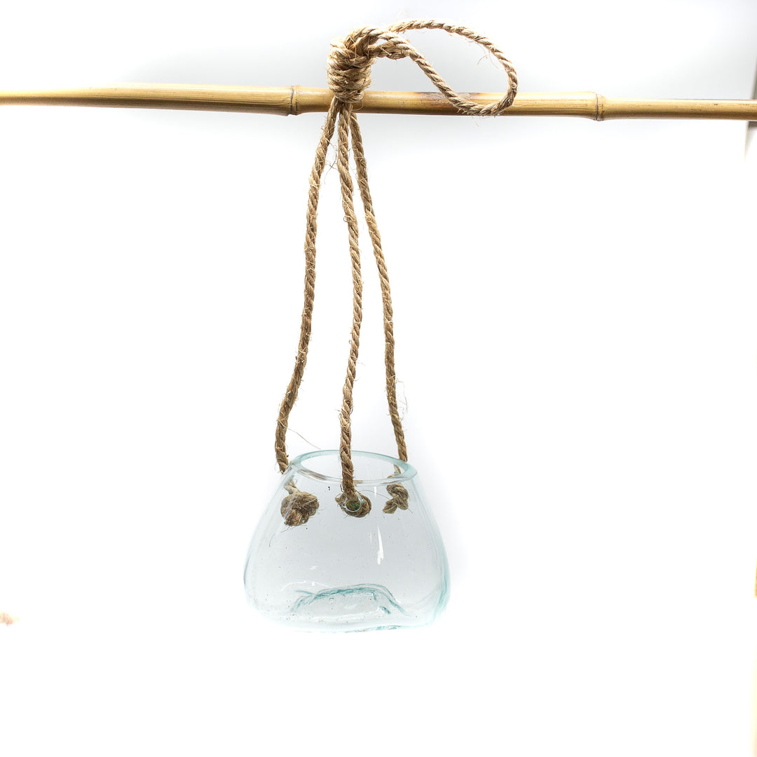Hanging Blown Glass Bowl-Small