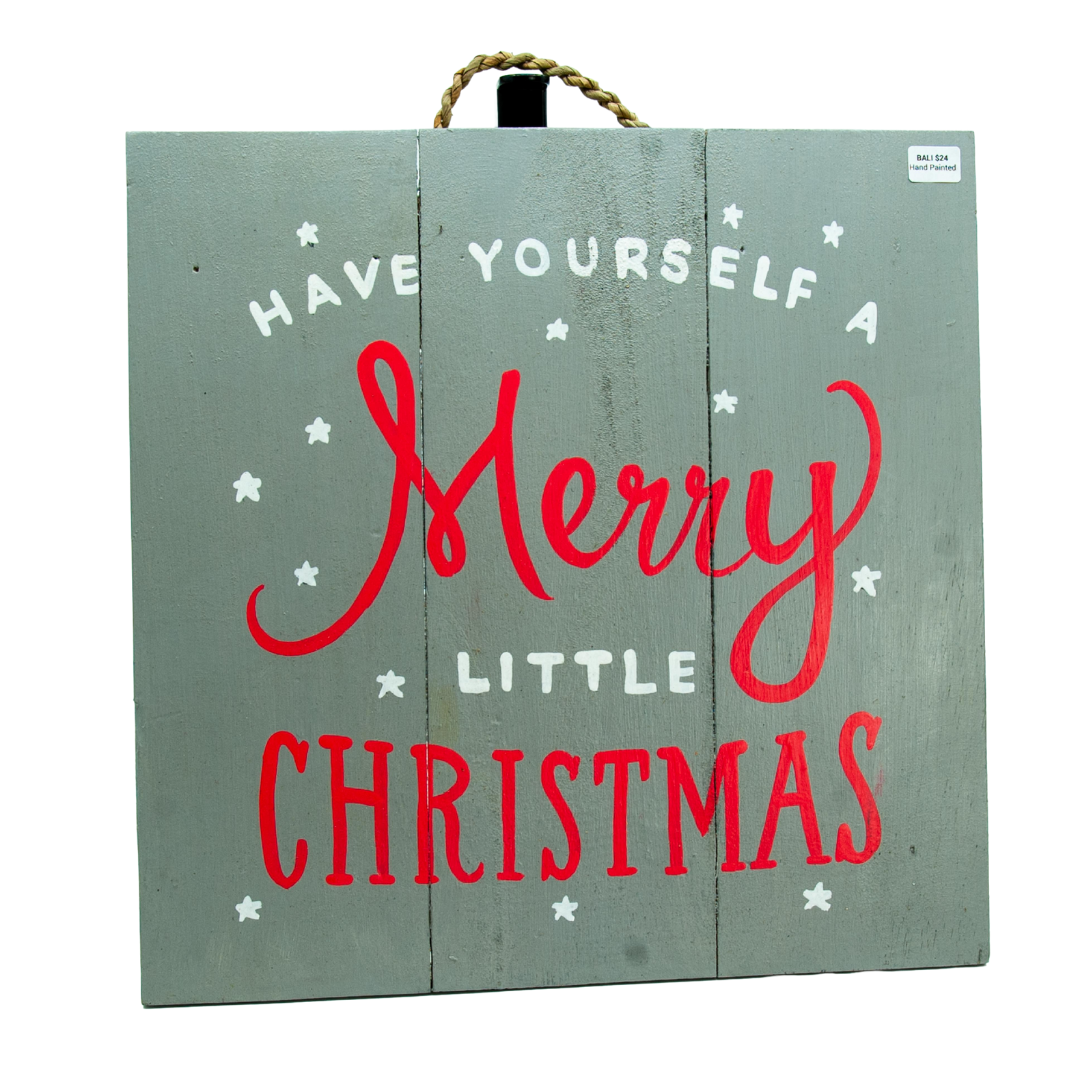 Panneau en bois "Have Yourself a Merry Little Christmas"