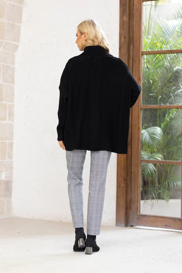 Pull texturé en tricot torsadé