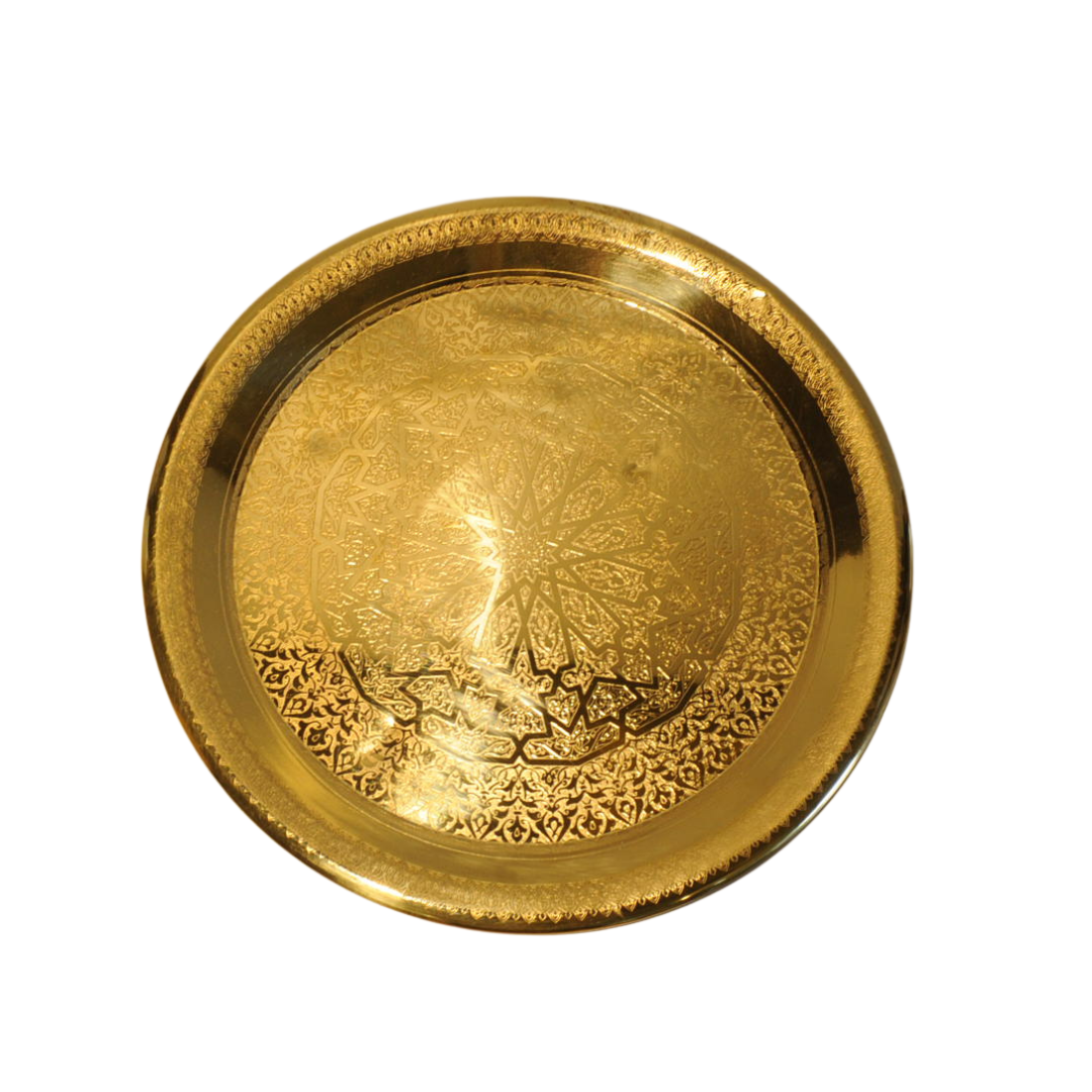 Egyptian Ornate Metal 40 CM Plate