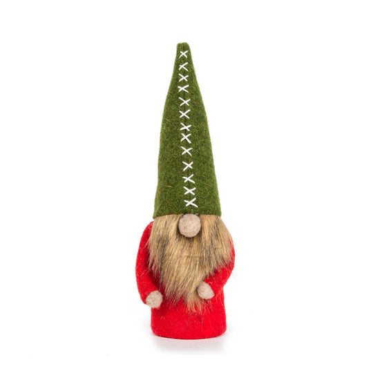12" Gnome - Tan - Chapeau au point de croix