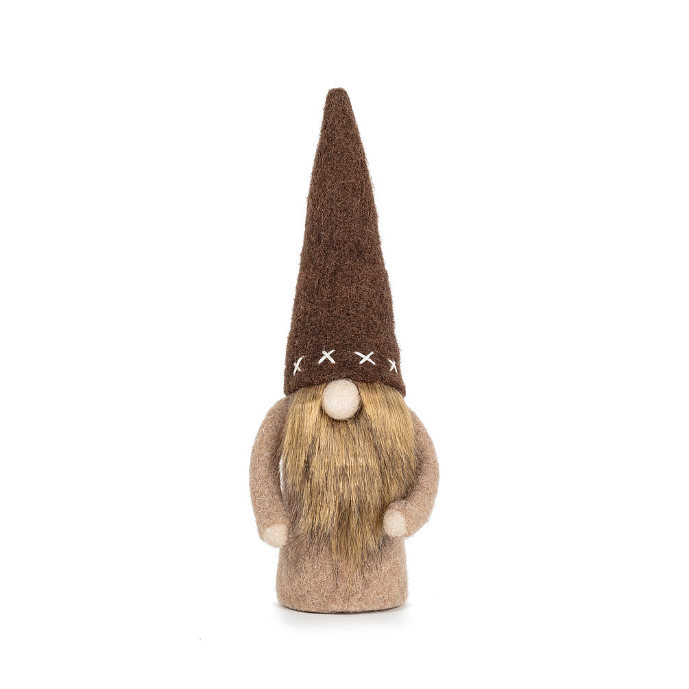12" Gnome - Tan - Chapeau au point de croix
