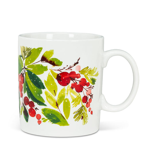Mug - Cranberry & Greenery