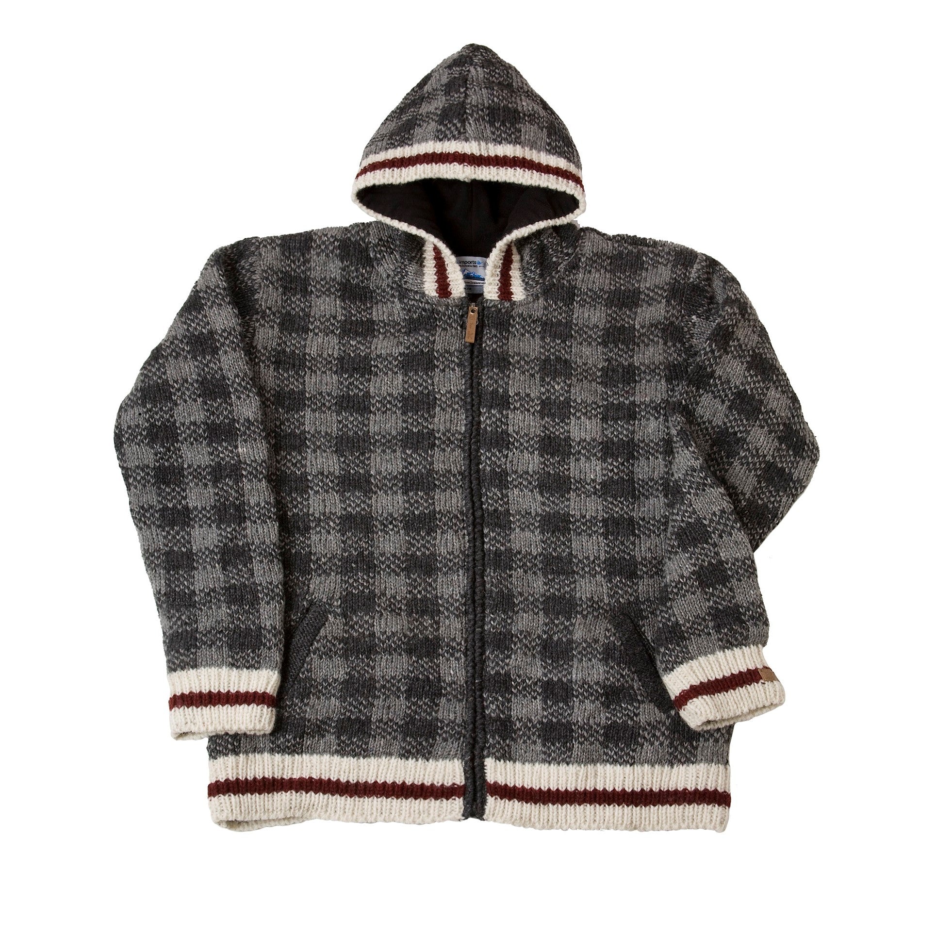 Charcoal Checker - Fleece Lined Wool Jacket