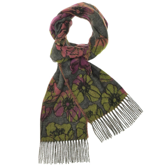 Écharpe en Cashmink® Floral Sketch Woven - Violet