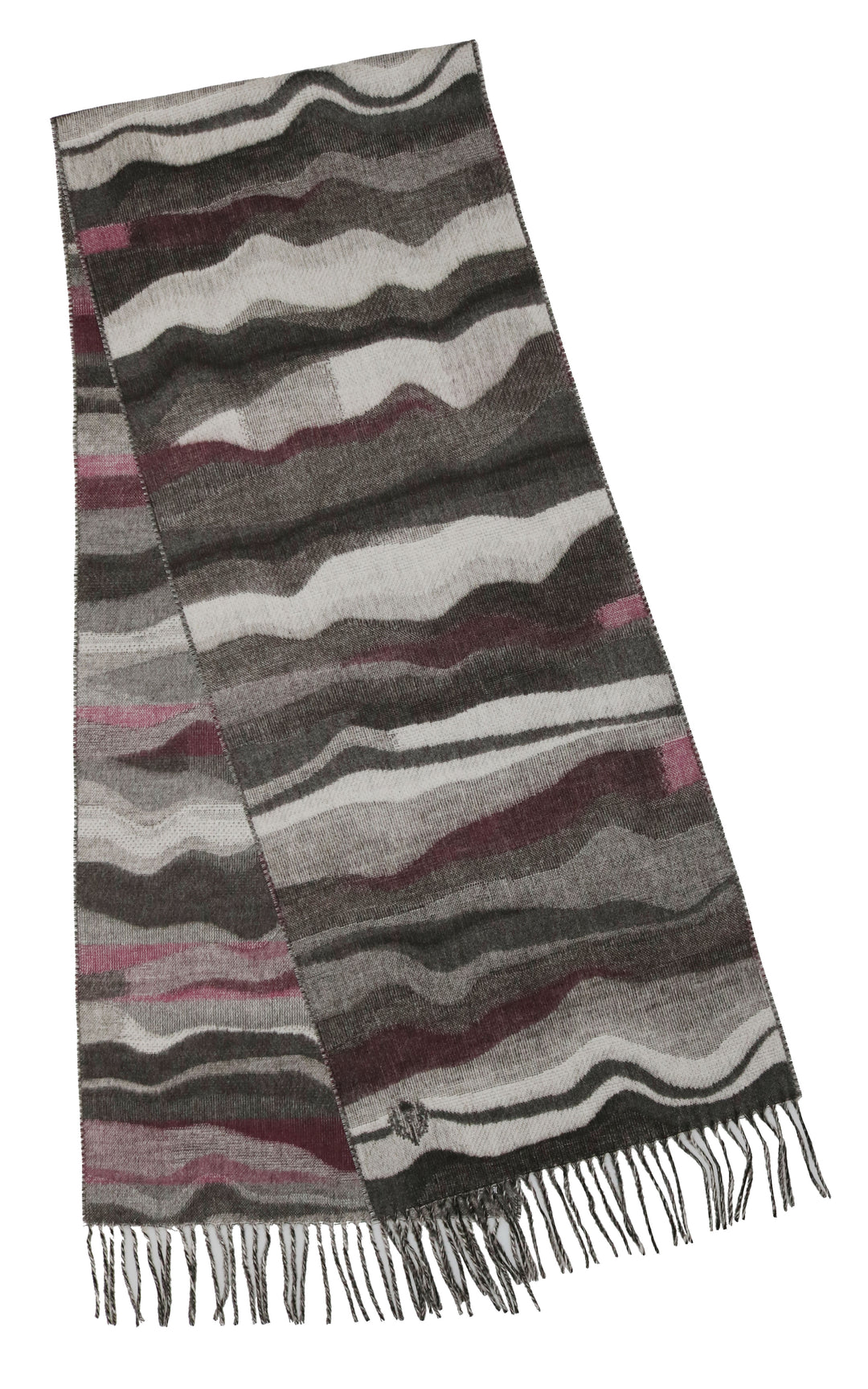 Écharpe Cashmink® tissée à vagues graphiques
