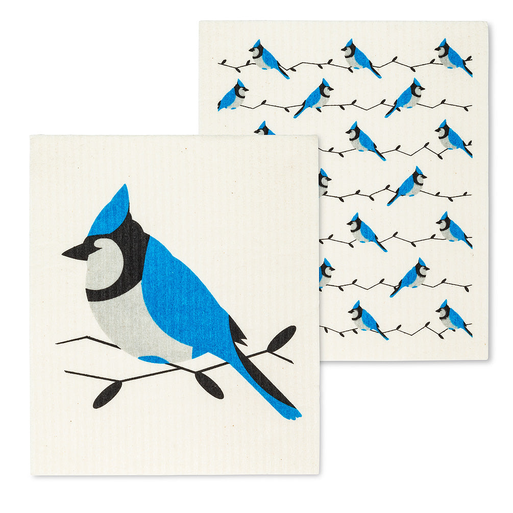 Swedish Dishcloth - Blue Jay - Set of 2