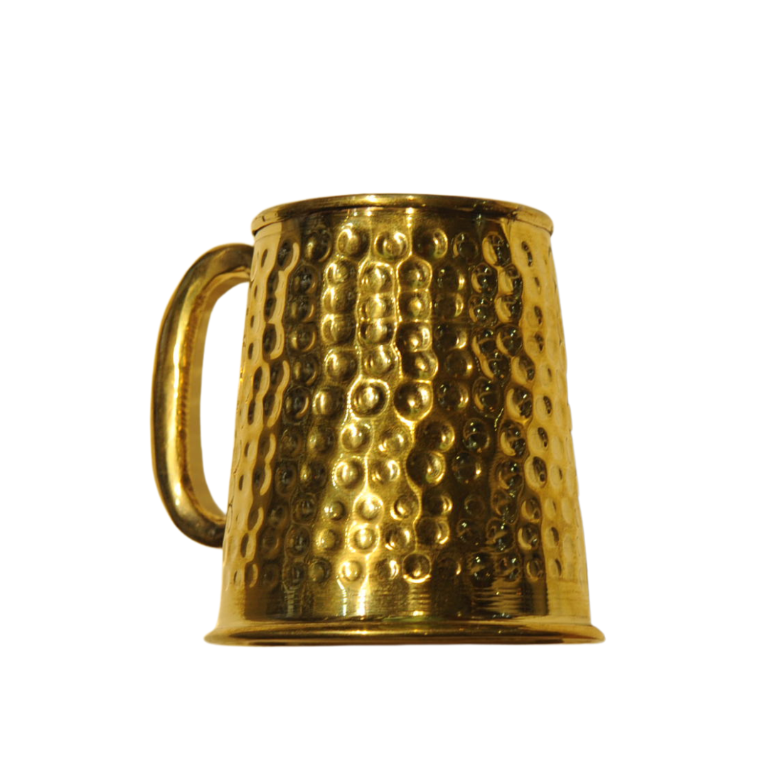 Egyptian Ornate Brass Mug - Dots