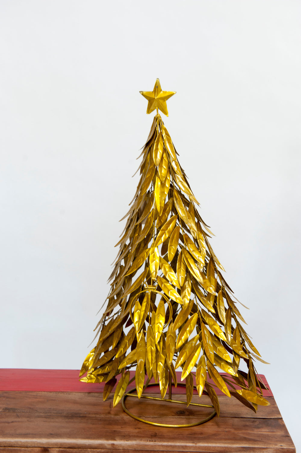 Arbre de Noël feuille d'or