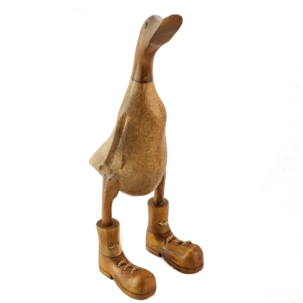 Canard en racine de bambou avec bottes