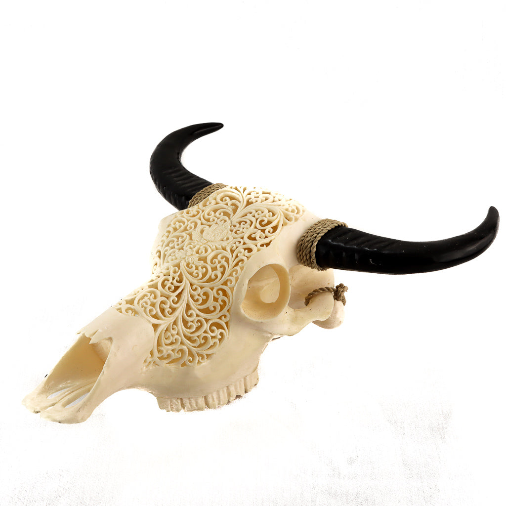 Ornate Resin Skull - Large