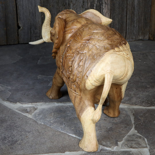 Suar Standing Ornate Elephant - Large
