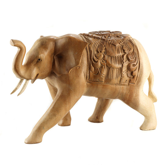 Suar Standing Ornate Elephant - Medium