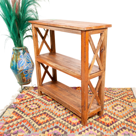 Étagère en bois de teck récupéré