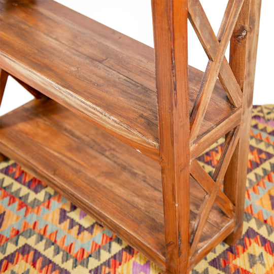 Étagère en bois de teck récupéré