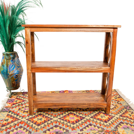 Étagère en bois de teck récupéré