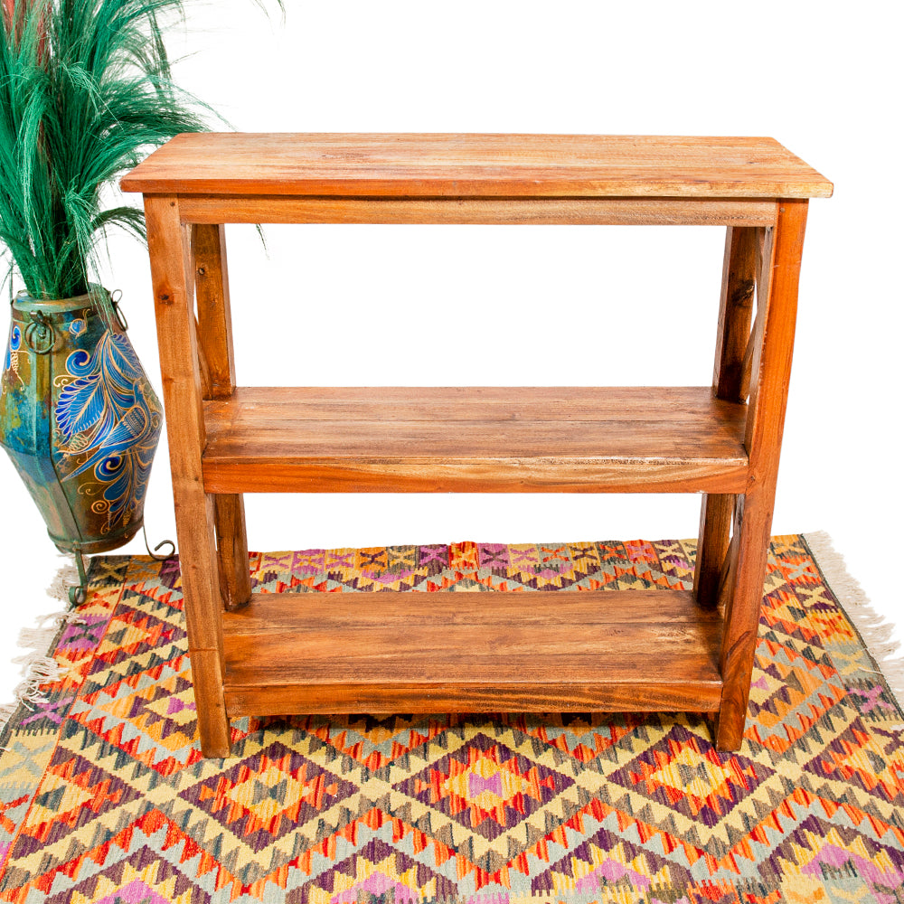 Étagère en bois de teck récupéré