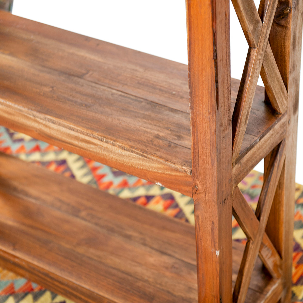 Étagère en bois de teck récupéré