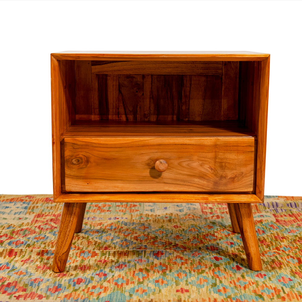 Teak 'Radio' Night Stand