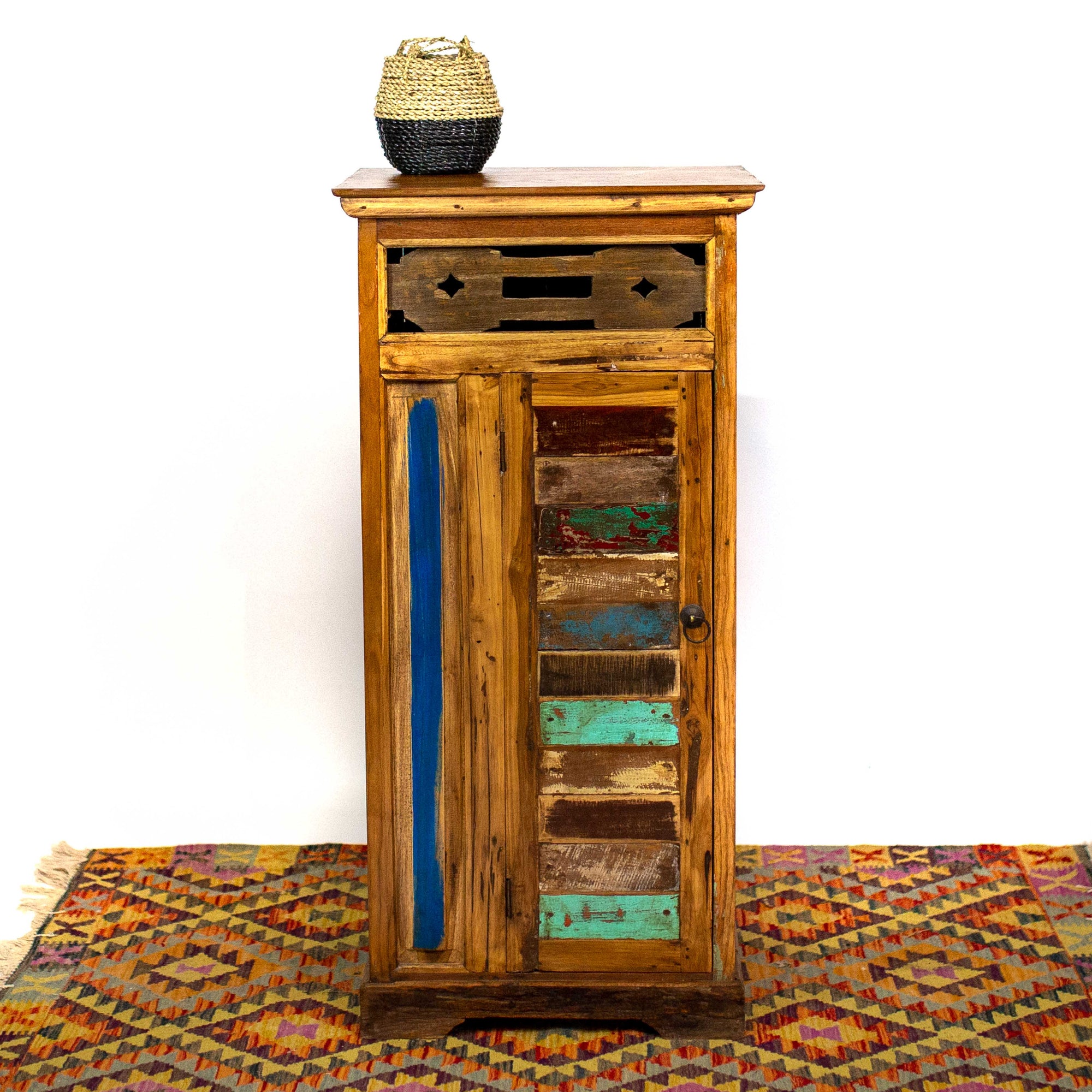Photo of Reclaimed Teak Tall Cabinet 