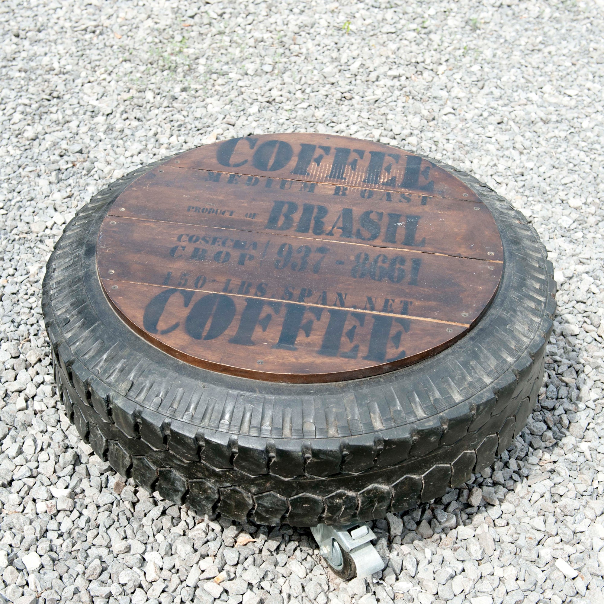 Recycled Tire Coffee Table