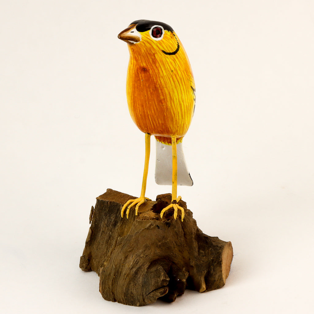 Goldfinch on Wood