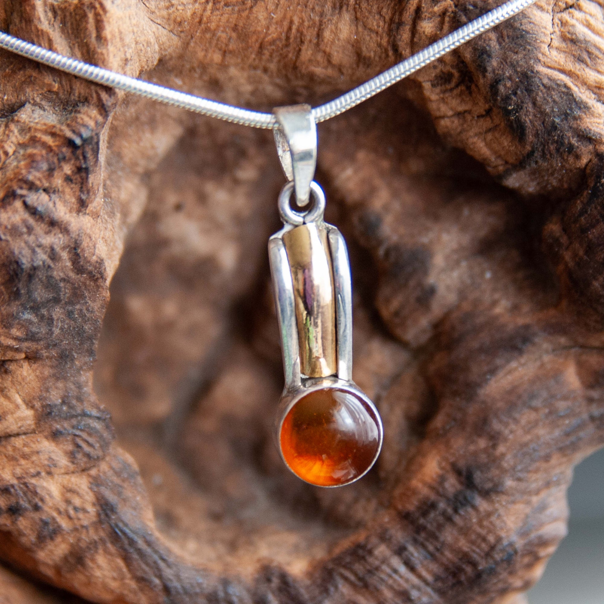 Amber Dot Pendant