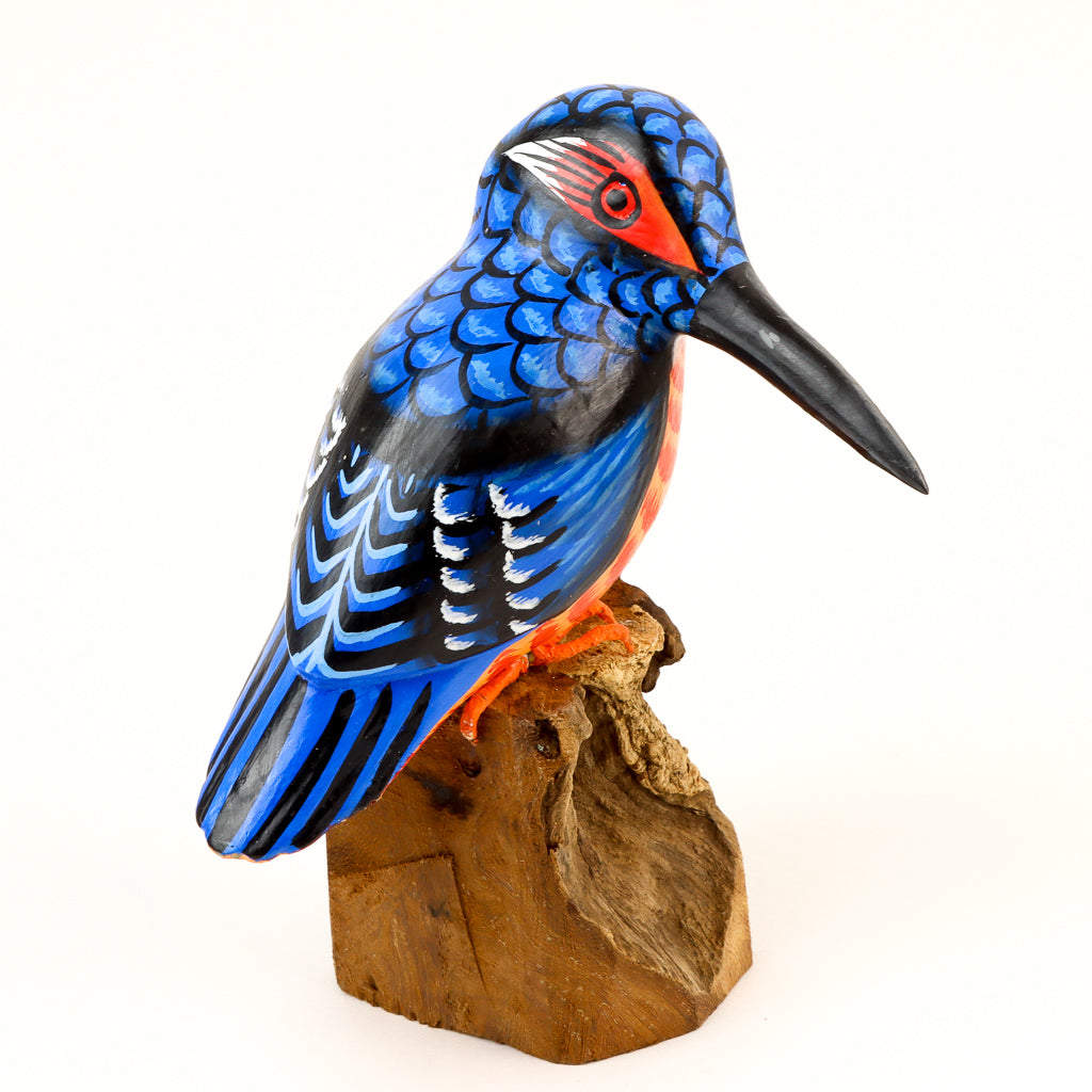 King Fisher on Wood