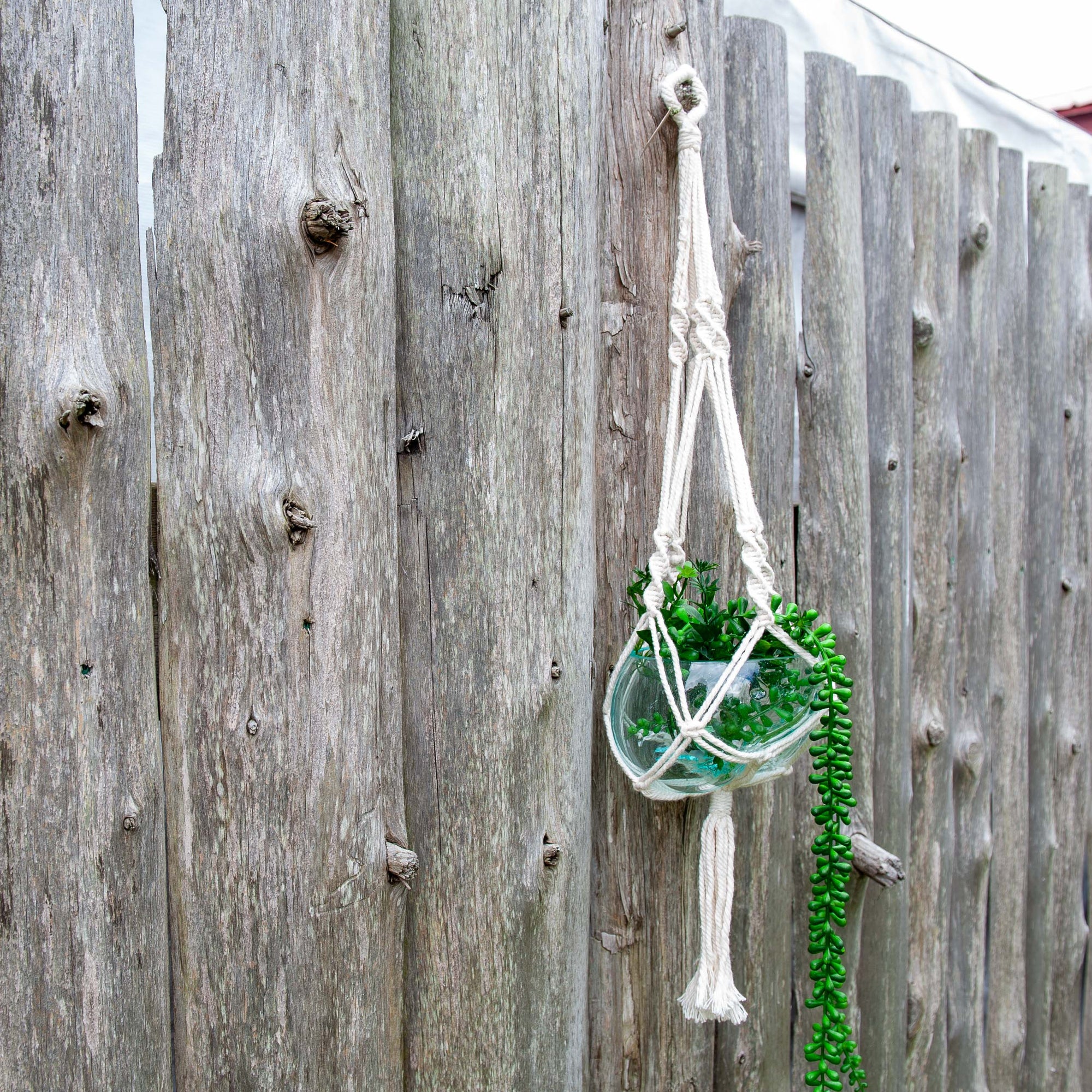 Macrame Hanging Plant Holders - Small