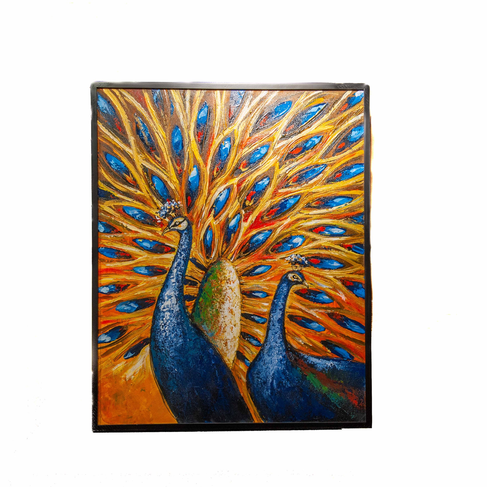 Peacock Portrait - Painting