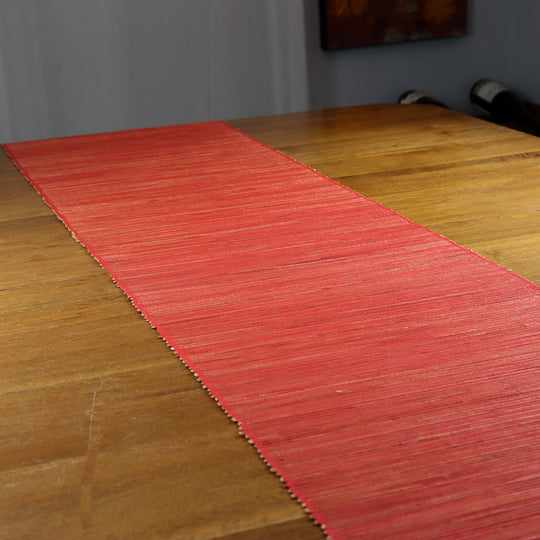 Chemin de Table en Jonc de Mer - Rouge