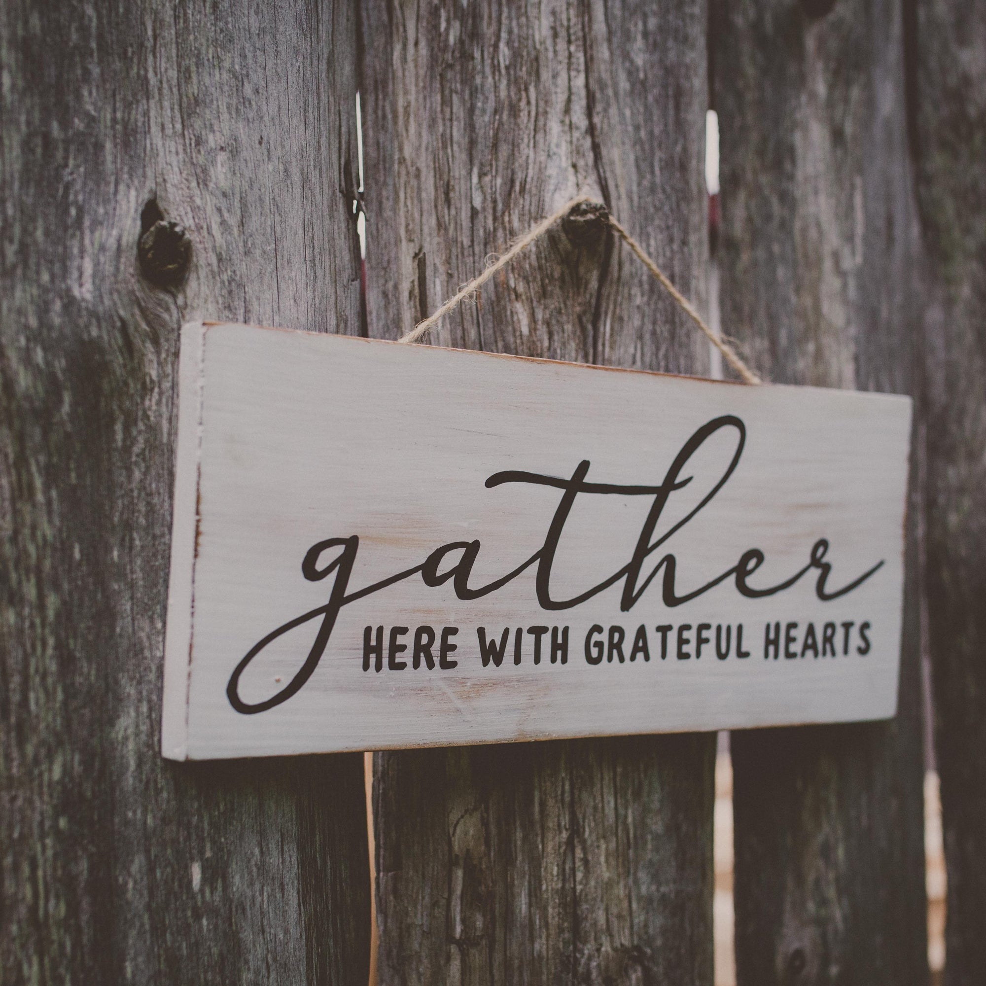 'Gather' 
Wood Sign