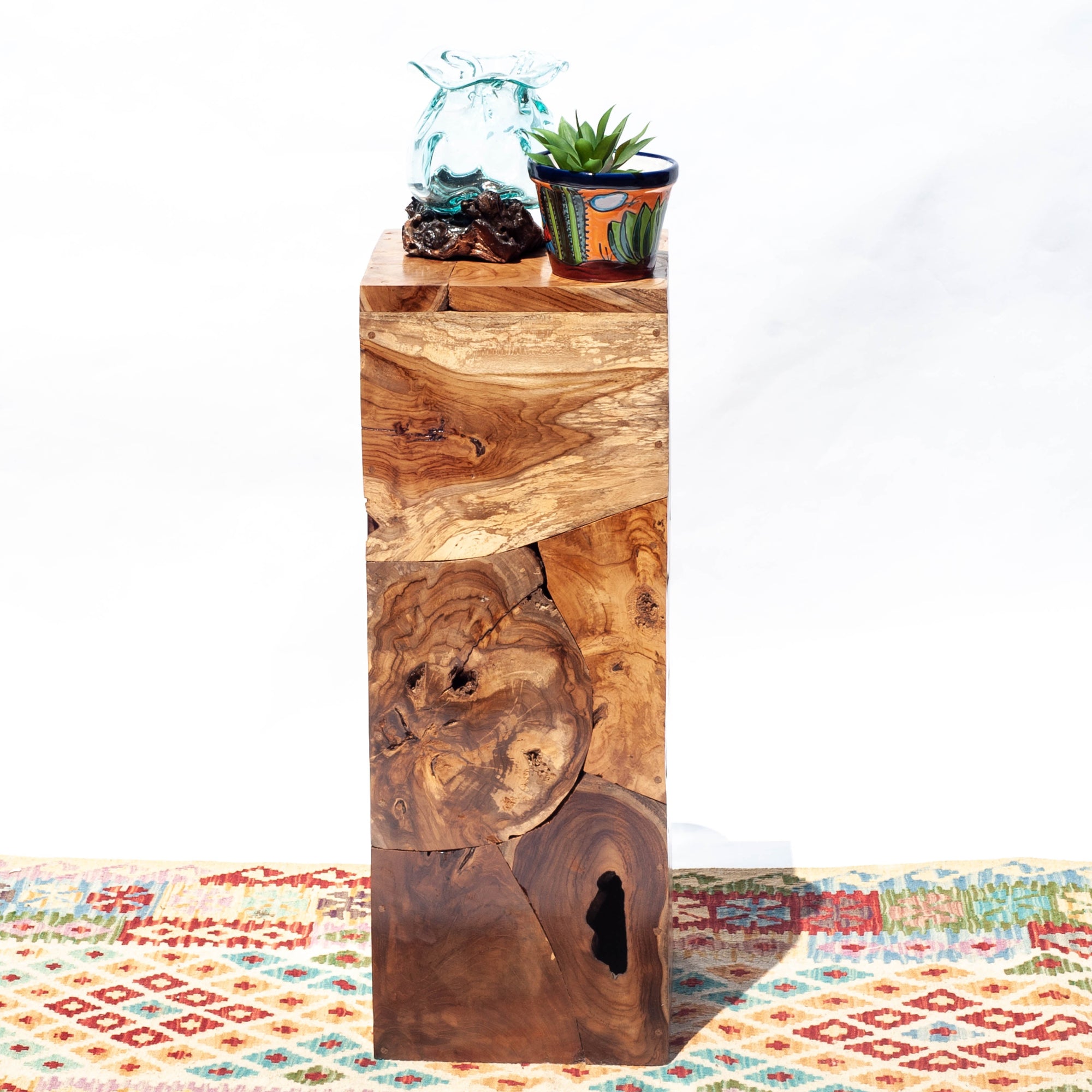 Teak Wood Pedestal