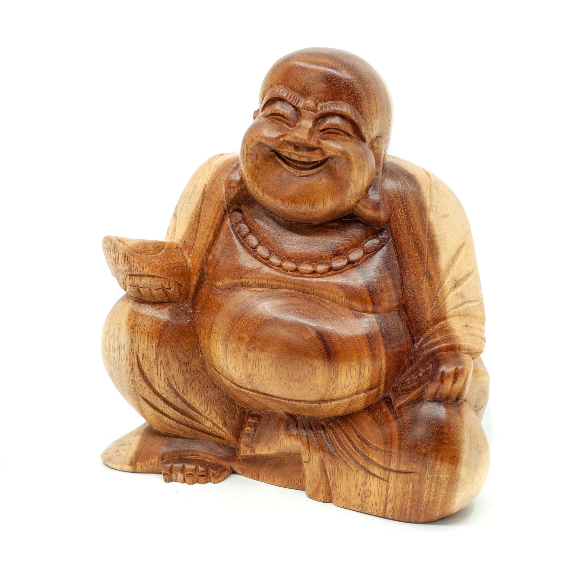 Photo of Happy Wooden Buddha