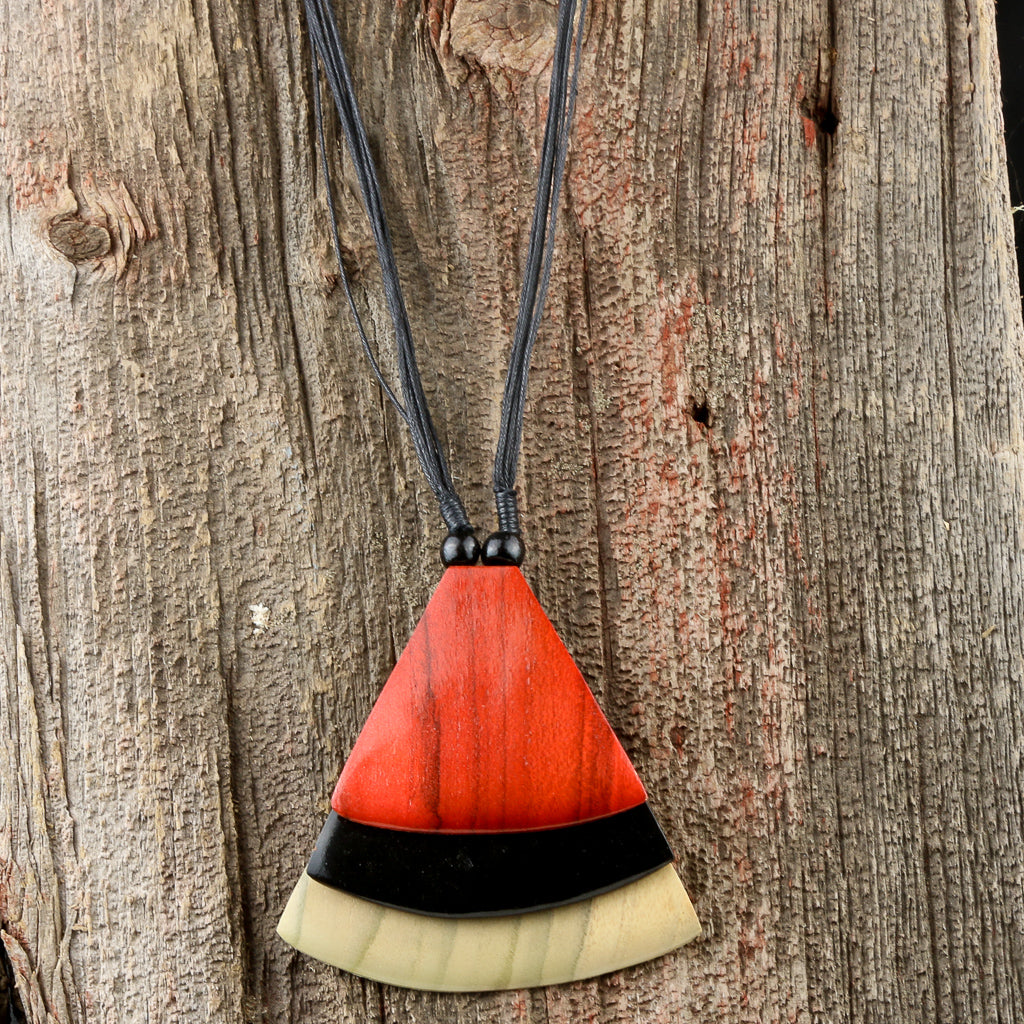 Bali Artisan Papiya Wood Necklace