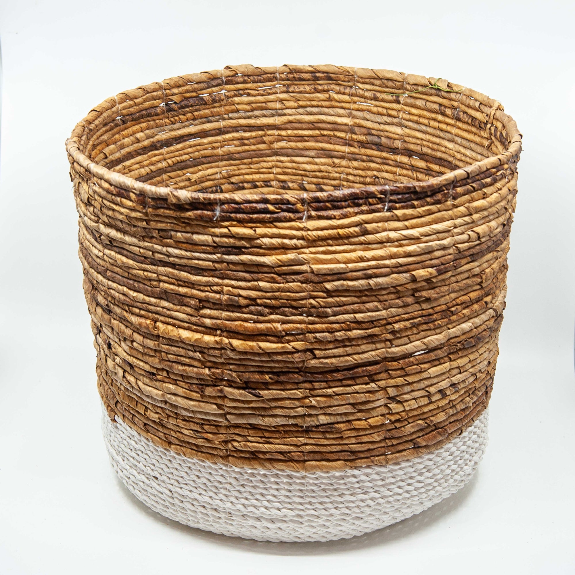 Seagrass Basket - White/Natural