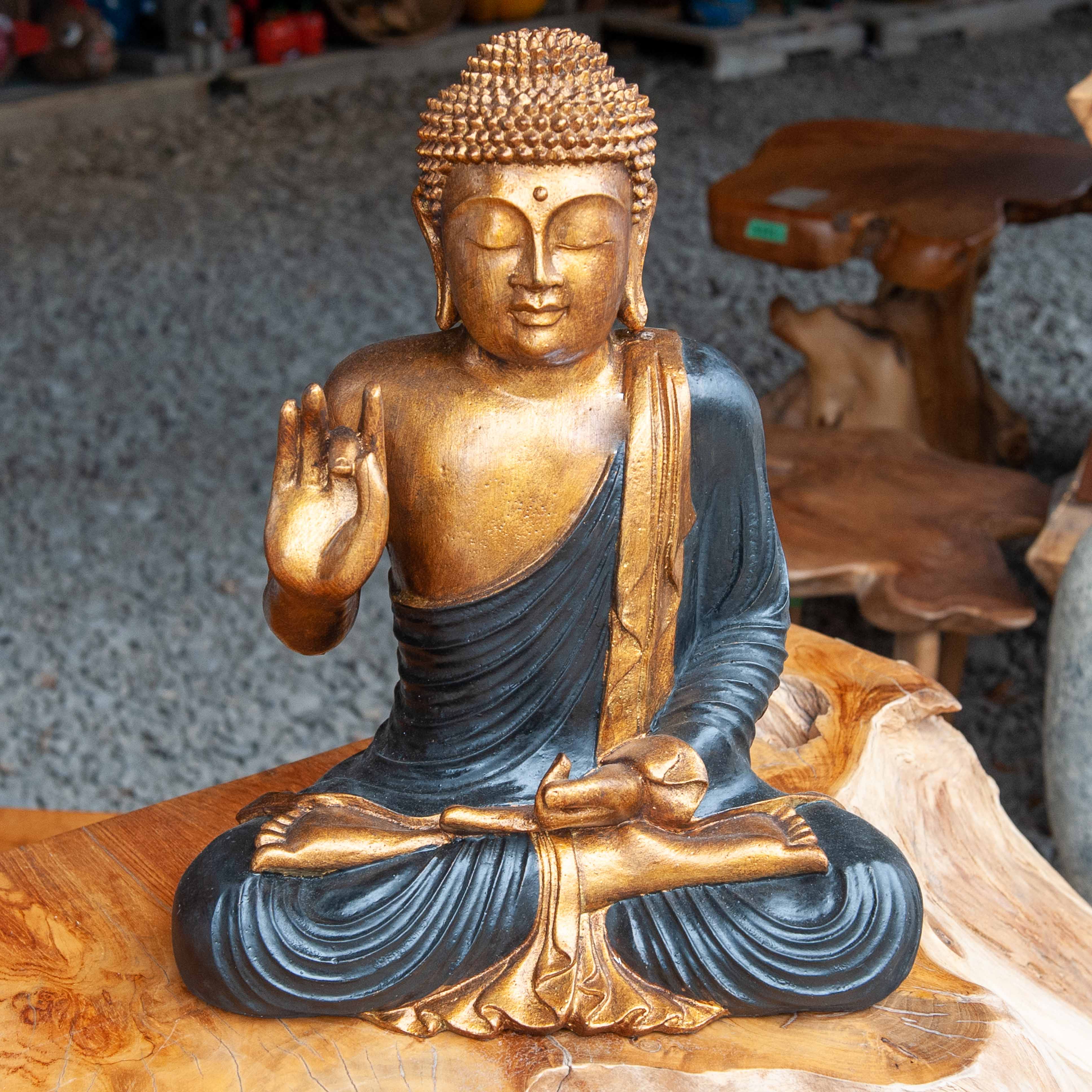 Painted Teaching Buddha - Medium – One World Bazaar
