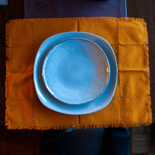 Set de Table Mexicain en Coton Tissé à la Main - Ocre
